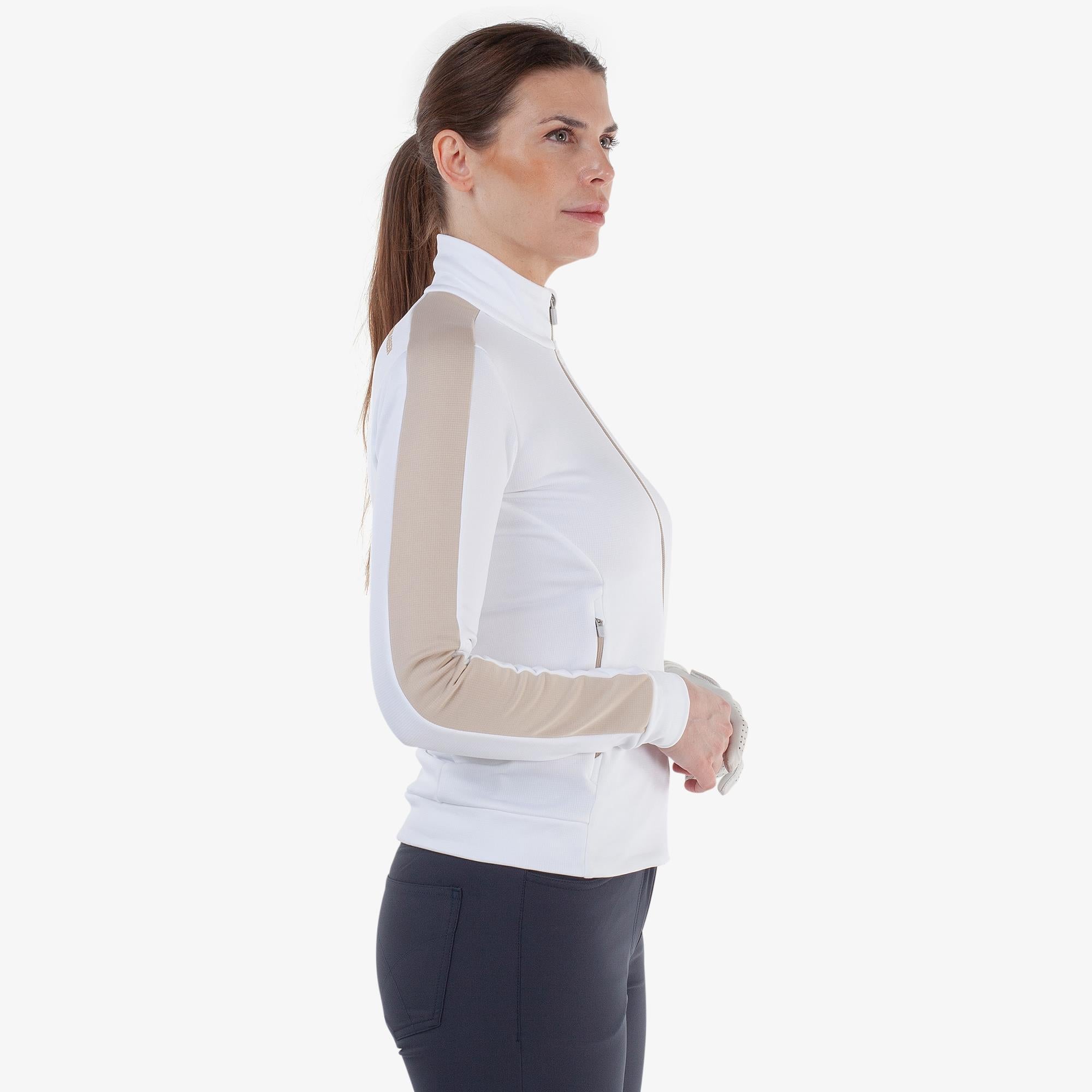 Galvin Green Dixie Insula Ladies Golf Mid Layer White/Sand